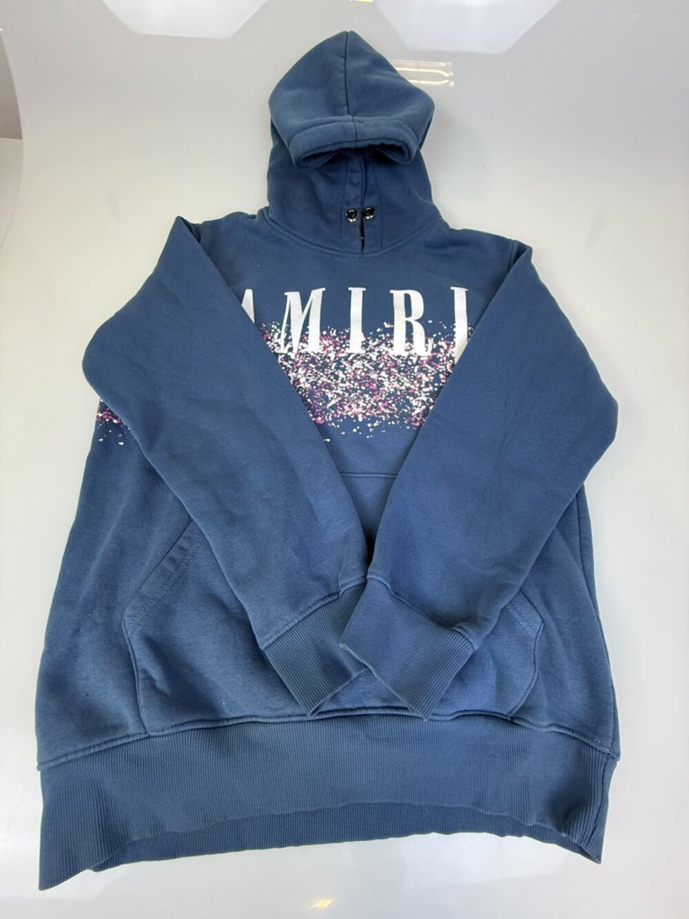 AMIRI Blue Crystal Painter Hoodie J2-8